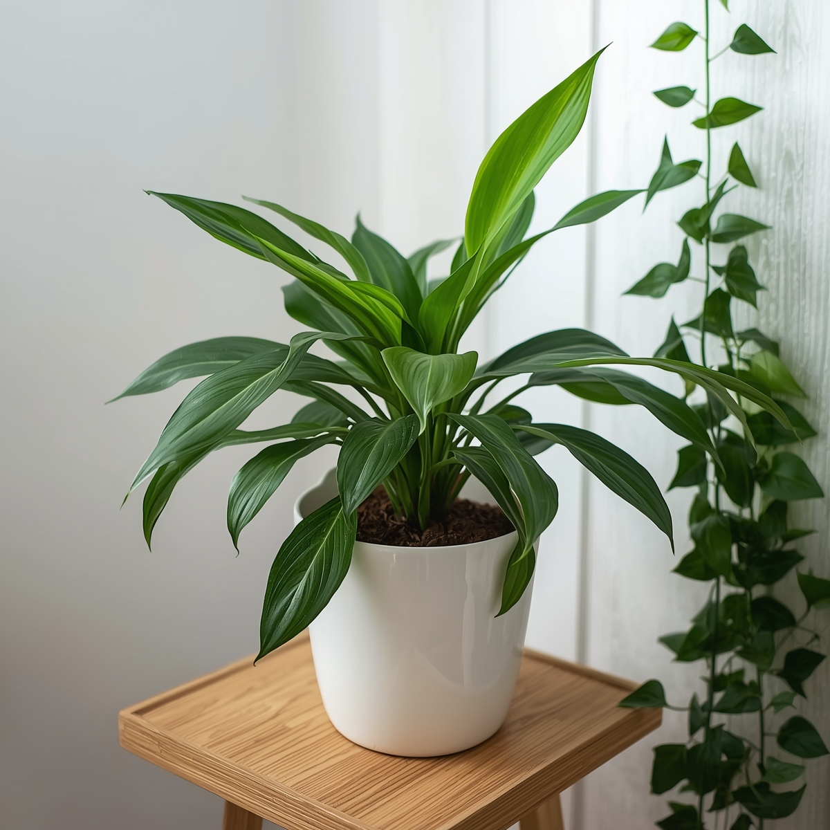 Kasvikokoelma hyllyllä